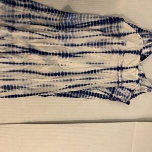 Blue Tie-Dye Sleeveless Top